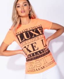 Neon T-shirt "Luxe Print"