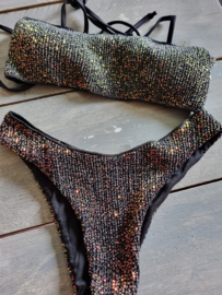 Zwarte Glitter Bikini