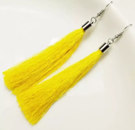 Tassel-oorhangers "yellow"