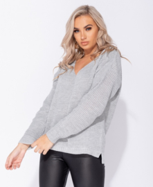 Grey Knitted Sweater