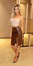 Choco-Brown Skirt Vegan