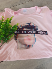 Roze Tshirt "Bubblegum"