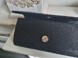 Kerst Clutch Zwart Glitter