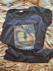 Cats-eye Tshirt Schwarz