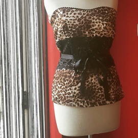 PantherTop with Black Lace