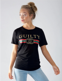 Schwarze T-Shirt "Guilty"