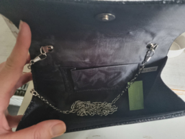 Kerst Clutch Zwart Glitter