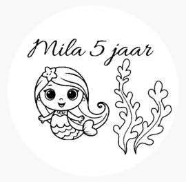 Stickerset zeemeermin (10stuks)