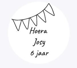 Sticker Hoera (10stuks)