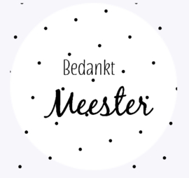 Bedankt meester (5stuks)