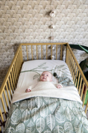 Ledikanthoeslaken 60x120 Beleaf Sage Green
