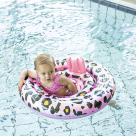 Baby Float Panter Rose Goud 0-1 jaar (Zwemband)