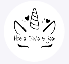 Hoera unicorn (10 stuks)