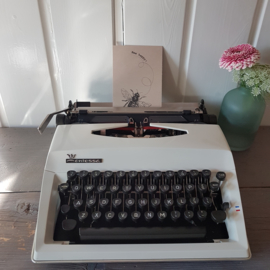 Vintage typemachine - Adler Contessa De Luxe - Wit