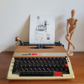 Vintage typemachine Vendex 1660 TR - Two Tone Caramel Bruin