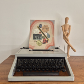 Vintage typemachine Olivetti Dora - Grijs