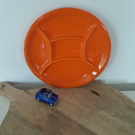 Vintage fonduebord - oranje