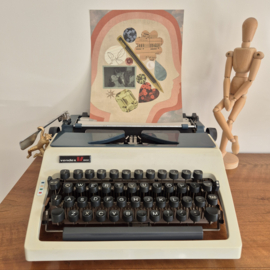 Vintage typemachine Vendex 1000 – Blauw Crème