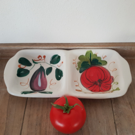 Vintage aardewerk serveerschaaltje