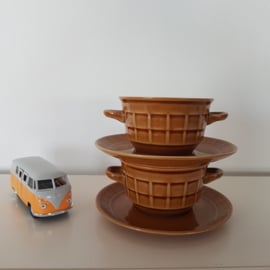 Vintage Pruszkow kop en schotel - set