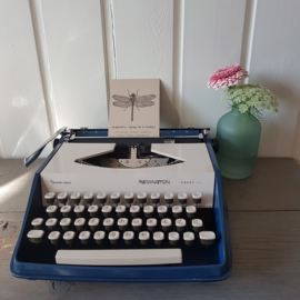 Vintage typemachine - Remington Envoy III Sperry Rand - Blauw