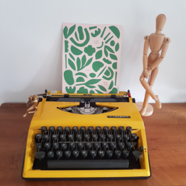 Vintage typemachine Triumph Tippa – Geel