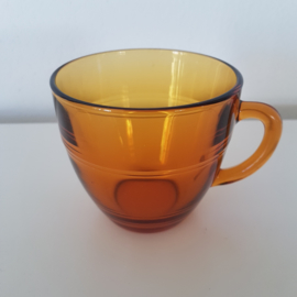 Vintage Duralex theeglas - Amber