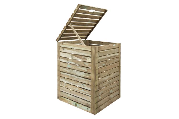 Compostbak in Geïmpregneerd Grenenhout – 800 x 800 x 1030 mm