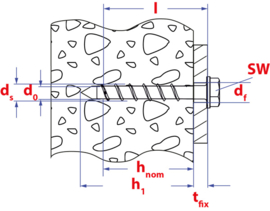 betonschroef 8x45x90