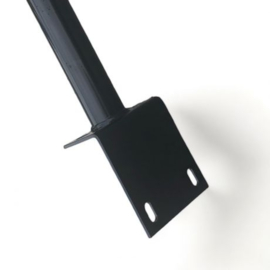 Voet voor Keerwand L-palen Ø60 mm RAL 9005 – Zwart – Duurzaam en Stevig