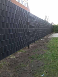 "Doorweeflint Zwart – 190 mm | Perfect voor Privacy in Draadpanelen & Staalmatten"