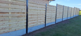 "Houten Tuinscherm Eco 180 x 180 – Inox Geschroefd voor Duurzaam Gebruik"