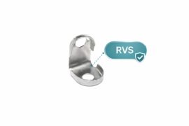 Spanstaaf clip – RVS
