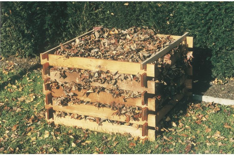 Compostbak in Geïmpregneerd Grenenhout – 1000 x 1000 x 683 mm