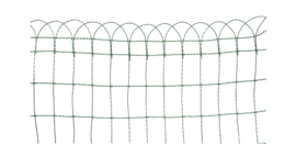 "Decoratieve Gebogen Tuindraad – 40 cm | 10m Rol | Ideaal voor Borders & Perken"