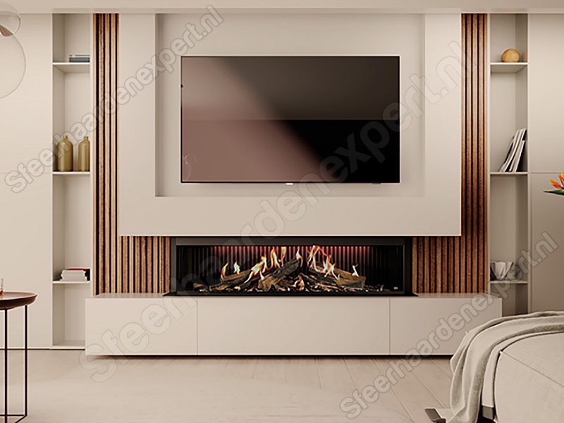 Virtuo 150/3 Evolve - Elektrische driezijdige inbouw haard