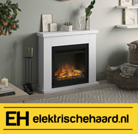 Tagu Frode wit - Elektrische haard met schouw