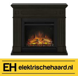 Tagu Larsen wenge - Elektrische haard met schouw