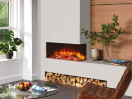 Fair Fires Tru Vizion Solution 100 Hoekhaard - Elektrische haard inbouw