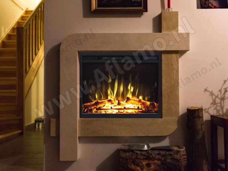 Elektrische inbouwhaard 70 x 60cm - Aflamo LED80