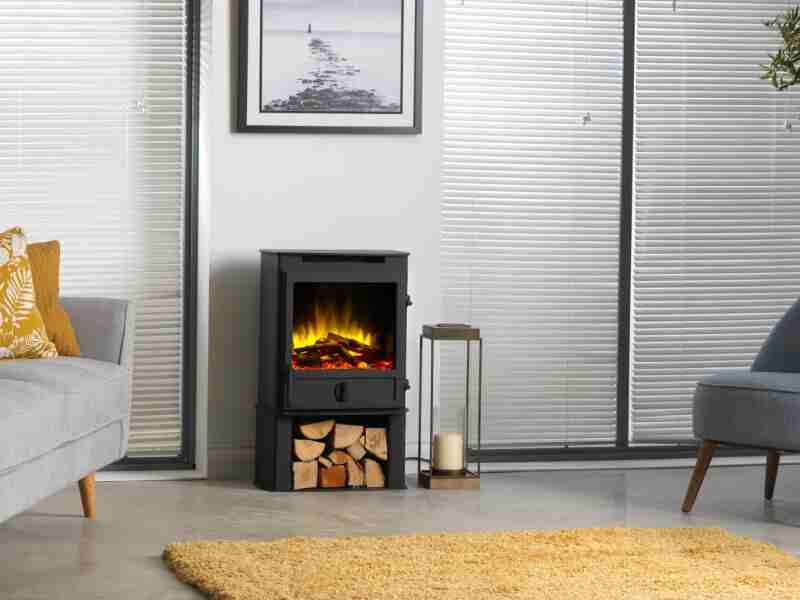 FP Fireline met houtvak - Vrijstaande elektrische haard