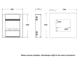 Dimplex Nissum - Elektrische waterdamp haard