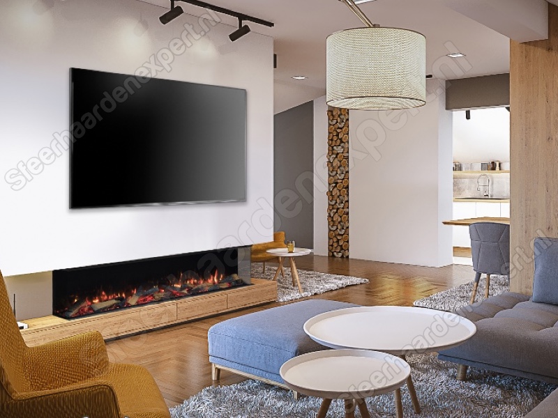 Solus 180e - Driezijdige elektrische 3D haard