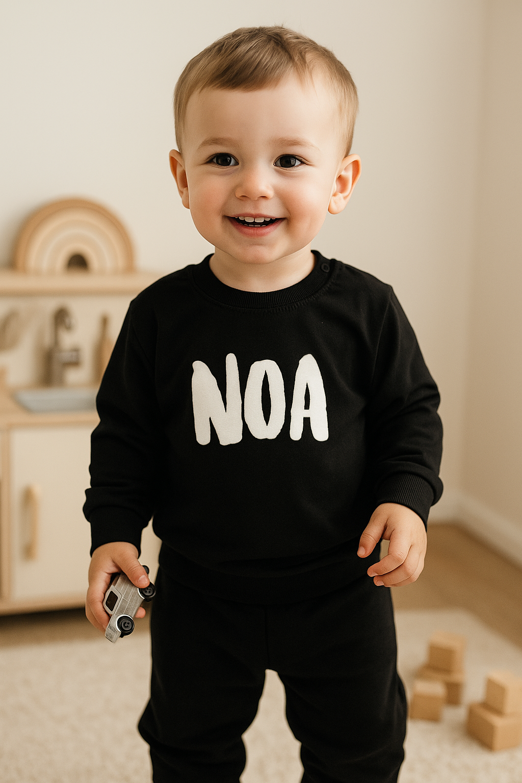 Gepersonaliseerde Pyjama | Zwart
