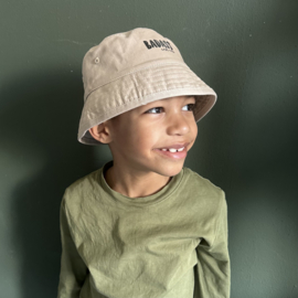 Bucket hat voor kinderen creme