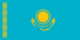 Flag KAZAKHSTAN ca.150x90cm polyester