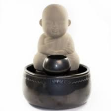 Buddha mit Schale 30cm Keramik