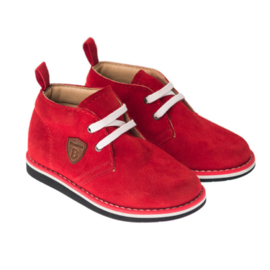 Bambini Curvy Rood Suede