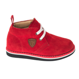 Bambini Curvy Rood Suede