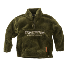 Z8 trui teddy SHAD dark olive